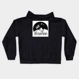 Astronaut Starman Mountains Kids Hoodie